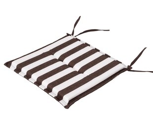 Комплект подушек для садовой мебели Hobbygarden Frog, 1 шт, коричневый/белый цена и информация | Подушки, наволочки, чехлы | kaup24.ee
