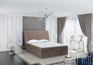 Кровать Monaco 140x200 см, коричневая цена и информация | Кровати | kaup24.ee