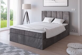 Кровать Italia 140x200, серая цена и информация | Кровати | kaup24.ee