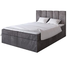 Кровать Italia 160x200 см, серая цена и информация | Кровати | kaup24.ee