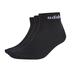 Meeste sokid Adidas Ankle 3Pak GE6177, must цена и информация | Мужские носки | kaup24.ee