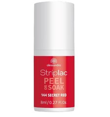 Küünelakk Alessandro Striplac Peel or Soak Secret Red, 8ml hind ja info | Küünelakid, küünetugevdajad | kaup24.ee