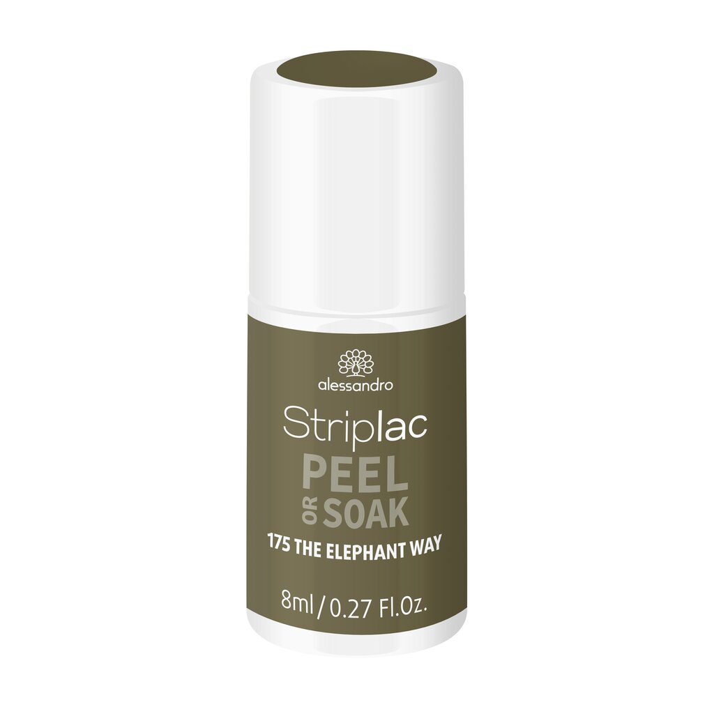 Küünelakk Alessandro Striplac Peel or Soak The Elephant Way, 8ml цена и информация | Küünelakid, küünetugevdajad | kaup24.ee