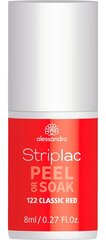 Лак для ногтей Alessandro Striplac Peel or Soak Classic Red, 8 мл цена и информация | Лаки для ногтей, укрепители для ногтей | kaup24.ee