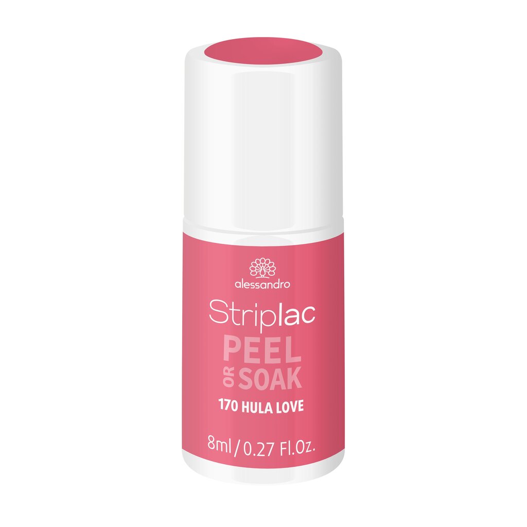 Küünelakk Alessandro Striplac Peel or Soak Hula Love, 8ml цена и информация | Küünelakid, küünetugevdajad | kaup24.ee