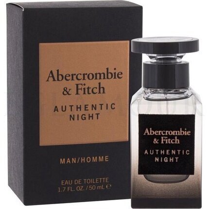 Tualettvesi Abercrombie & Fitch Authentic Night Man EDT 50 ML hind ja info | Meeste parfüümid | kaup24.ee
