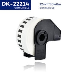 Compatible label Brother DK-22214 (12mm x 30.48m) цена и информация | Аксессуары для принтера | kaup24.ee