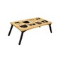 Sülearvuti laud Kalune Design 869 (I), helepruun/must hind ja info | Arvutilauad, kirjutuslauad | kaup24.ee