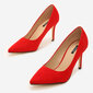 Kõrge kontsaga kingad, punane цена и информация | Naiste kingad | kaup24.ee