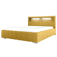 Кровать Selsey Foenum, 140x200 см, желтая цена и информация | Кровати | kaup24.ee