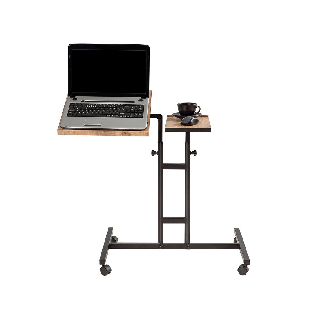 Arvutilaud Kalune Design 863 (I) sülearvutile, helepruun/must цена и информация | Arvutilauad, kirjutuslauad | kaup24.ee