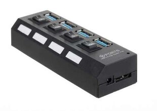 USB-концентратор - 4 USB 3.0 цена и информация | Адаптеры и USB-hub | kaup24.ee