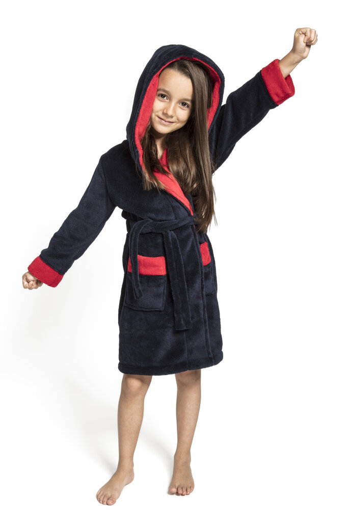 Laste hommikumantel ENVIE Delfino (Tumesinine, punane) hind ja info | Poiste hommikumantlid ja pidžaamad | kaup24.ee