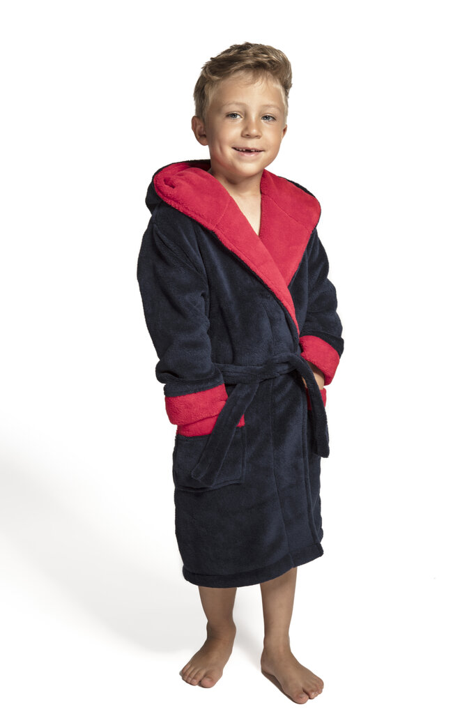 Laste hommikumantel ENVIE Delfino (Tumesinine, punane) hind ja info | Poiste hommikumantlid ja pidžaamad | kaup24.ee