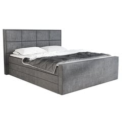 Кровать Ikar 160х200 см, темно-серая цена и информация | Кровати | kaup24.ee