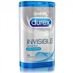 Durex kondoomid Invisible "Extra Thin/Sensitive" hind ja info | Kondoomid | kaup24.ee