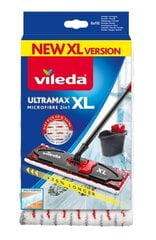 Vileda Mop тряпка для щетки UltraMax XL цена и информация | Тазик с ручками круглый 9л, серый | kaup24.ee