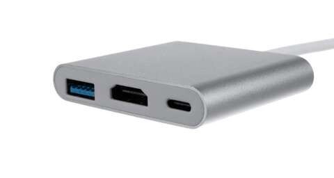 Adapter - 3in1 adapter (HUB USB-C HDMI) hind ja info | Mobiiltelefonide kaablid | kaup24.ee