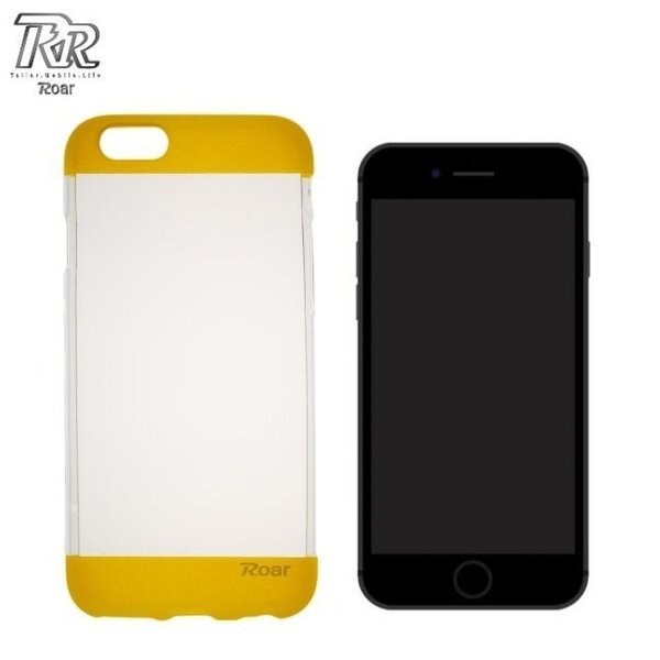 Roar Fit Up Силиконовый Чехол-крышка Apple iPhone 7 / 8 (4.7inch)  Прозрачный - Желтый (EU Blitser), iphone 7 цена | kaup24.ee