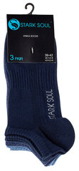 Унисекс короткие носки с чесанным хлопком Stark Soul 2124, 3 пары, синие цена и информация | Meeste sokid | kaup24.ee