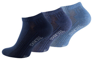 Унисекс короткие носки с чесанным хлопком Stark Soul 2124, 3 пары, синие цена и информация | Мужские носки | kaup24.ee