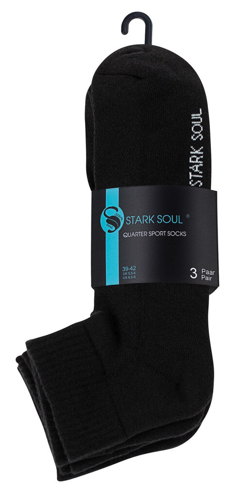Sportlikud madalad sokid Stark Soul 2100, must, 3 tk hind ja info | Meeste sokid | kaup24.ee
