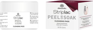 Чистящие салфетки Striplac Peel or Soak Cleansing Pads, 50шт. цена и информация | Средства для маникюра и педикюра | kaup24.ee