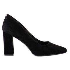 Черные туфли на каблуке Sergio Leone цена и информация | Туфли женские Saimaoxieye, песочного цвета | kaup24.ee