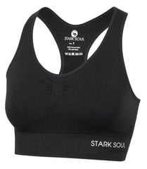 Спортивный бюстгальтер для женщин Stark Soul® seamless microfiber sport bustier, черный цвет цена и информация | Спортивная одежда для женщин | kaup24.ee