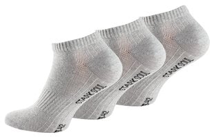 Унисекс короткие носки с чесанным хлопком Stark Soul 2124, 3 пары, серые цена и информация | Мужские носки | kaup24.ee