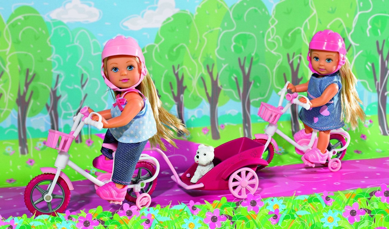 Nukk jalgrattaga Simba Evi Love, 1 tk., 105730783 hind ja info | Tüdrukute mänguasjad | kaup24.ee