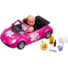 Nukk autoga Beetle Simba Evi Love, 1 tk., 105731539 hind ja info | Tüdrukute mänguasjad | kaup24.ee