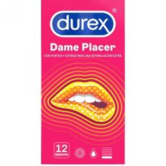 Durex kondoomid "Pleasure Max" (Dame PLacer) hind ja info | Kondoomid | kaup24.ee