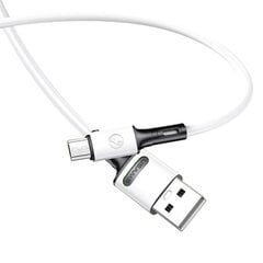 USB/Micro USB кабель USAMS, белый, 100 см цена и информация | Кабели для телефонов | kaup24.ee