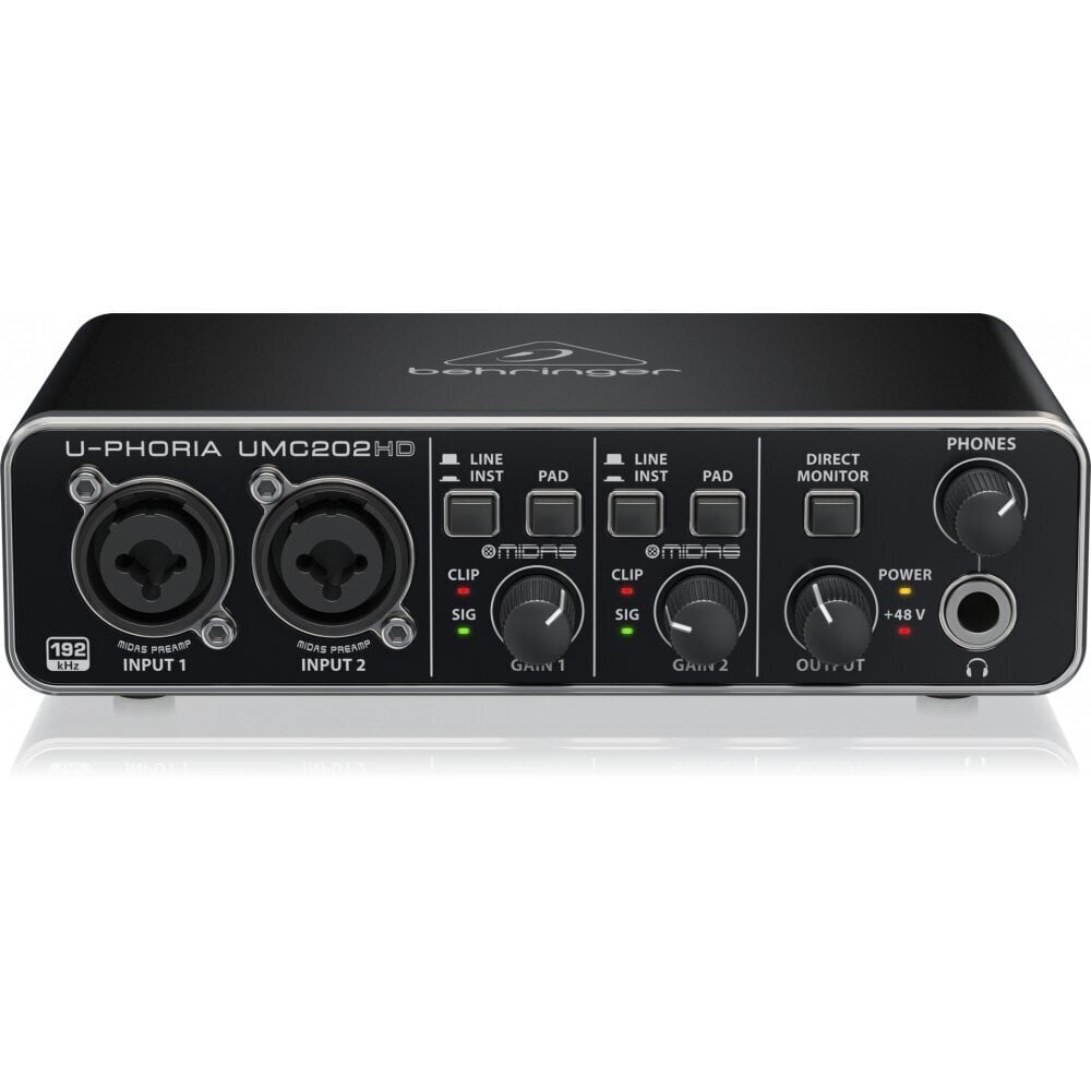 Behringer UMC202HD hind ja info | Helikaardid | kaup24.ee