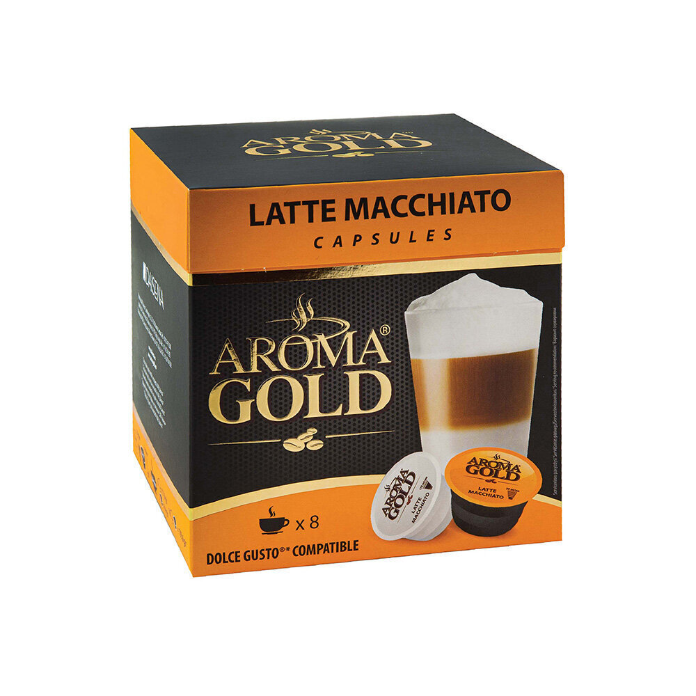 Kohvikapslid Aroma Gold Latte Macchiato, 193,6 g цена и информация | Kohv, kakao | kaup24.ee