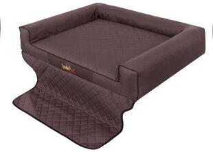 Hobbydog дорожный лежак Viki Trunk Dark Brown, R3, 110x90 см цена и информация | Принадлежности в дорогу | kaup24.ee