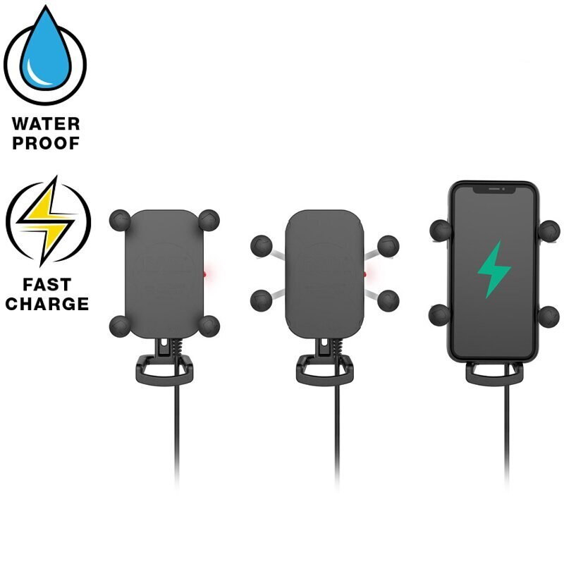 RAM® X-Grip® Tough-Charge™ veekindel telefonilaadija mootorrataste juhtrauale hind ja info | Mobiiltelefonide hoidjad | kaup24.ee