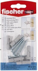Kipsplaadikruvid tüüblitega PD 8 S, 5 tk hind ja info | Käsitööriistad | kaup24.ee