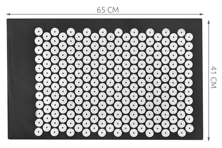 Akupressuuri matt 41x64 cm, must цена и информация | Massaažikaubad | kaup24.ee