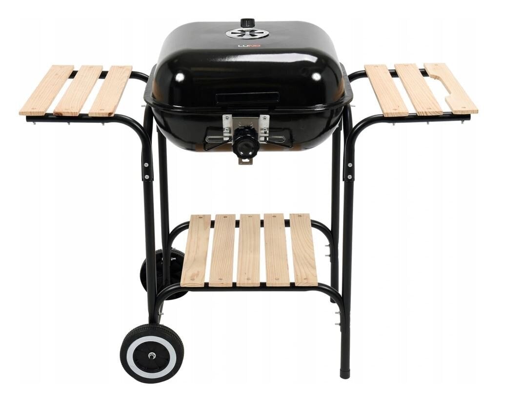 BBQ grill kaanega ja puidust riiulitega hind ja info | Grillid | kaup24.ee