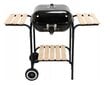 BBQ grill kaanega ja puidust riiulitega hind ja info | Grillid | kaup24.ee