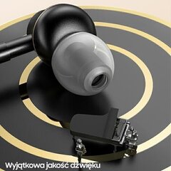 Kõrvaklapid/käed vabad seade USAMS "Type-C" ühendusega, must, 120 cm hind ja info | Kõrvaklapid | kaup24.ee