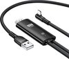 Kaabel/üleminek Lightning/HDMI + toide USAMS, must (Input: Lightning / Output: HDMI + toide) цена и информация | USB jagajad, adapterid | kaup24.ee