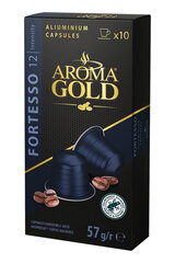 Kohvikapslid AROMA GOLD Fortesso, 10 tk, 57g, Nespresso® seadmetele hind ja info | Kohv, kakao | kaup24.ee