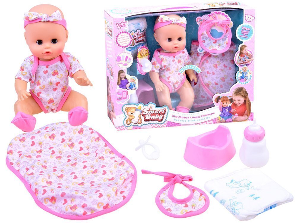 Interaktiivne nukk, roosa цена и информация | Imikute mänguasjad | kaup24.ee