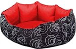 Koera pesa Hobbydog New York, L, Red/Black Circles, 65x55 cm