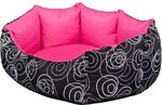 Koera pesa Hobbydog New York, L, Pink/Black Circles, 65x55 cm