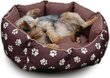 Koera pesa Hobbydog New York, M, Black/Blue Leafs, 50x40 cm hind ja info | Pesad, padjad | kaup24.ee
