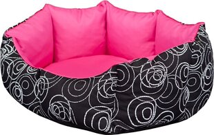 Koera pesa Hobbydog New York, M, Pink/Black Circles, 50x40 cm цена и информация | Лежаки, домики | kaup24.ee